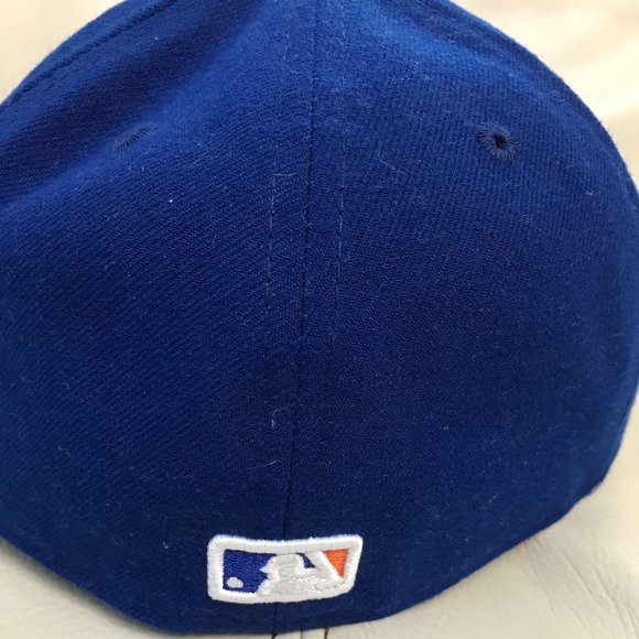 New York Mets Hat Blue Fitted 59Fifty 7 New Era Baseball Cap Pre-Owned - Picture 3 of 5